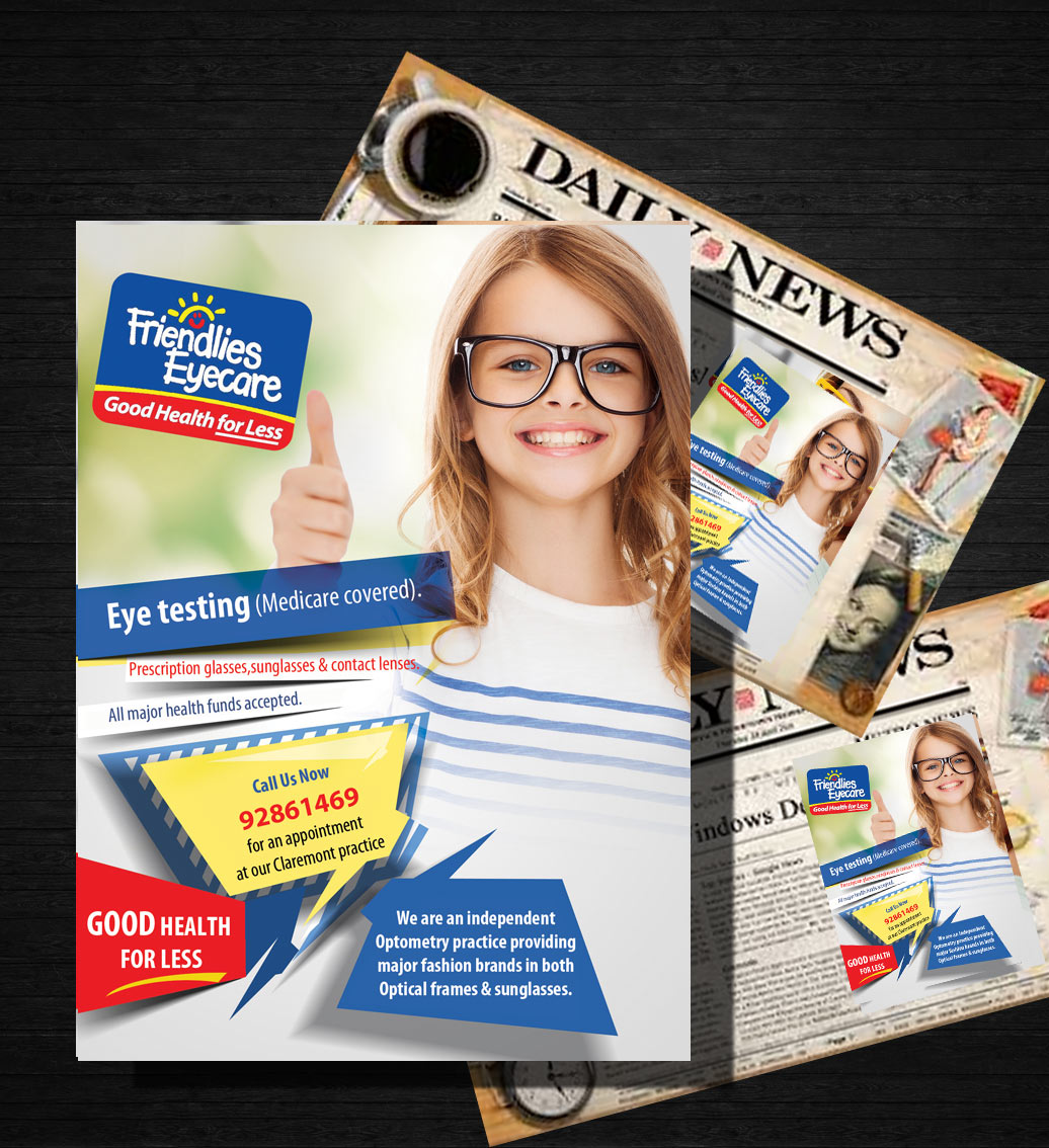 Flyer Design by uk for Friendlies Eyecare | Design #4418002