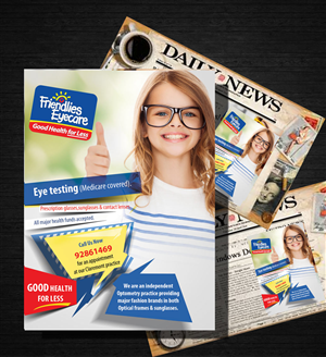 Flyer Design by uk for Friendlies Eyecare | Design: #4418002
