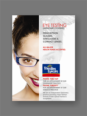 Flyer Design by cb1318 for Friendlies Eyecare | Design: #4482561
