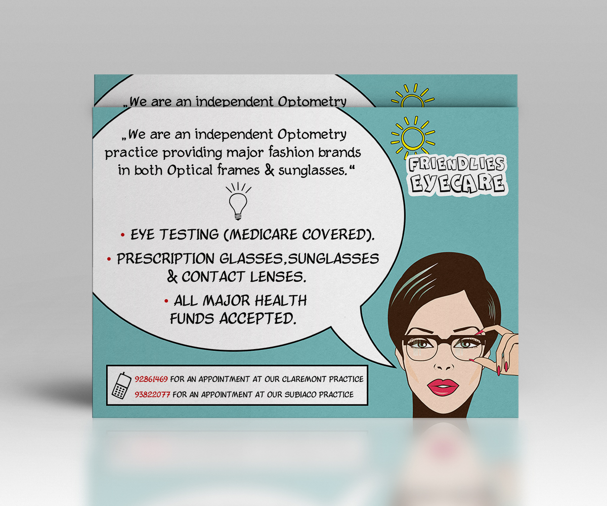 Flyer Design by DTPak for Friendlies Eyecare | Design #4402753