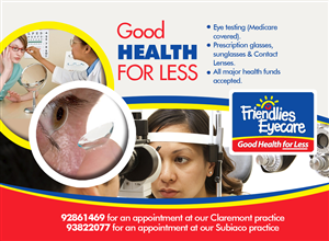 Flyer-Design von Asif Taimuri für Friendlies Eyecare | Design: #4464610