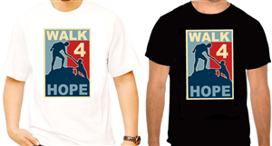 Walk 4 Hope T-shirt Design | T-Shirt-Design von NILDesigns