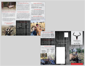 Brochure Design by RYCO Design for Triple C Outfitters | Design: #1257361
