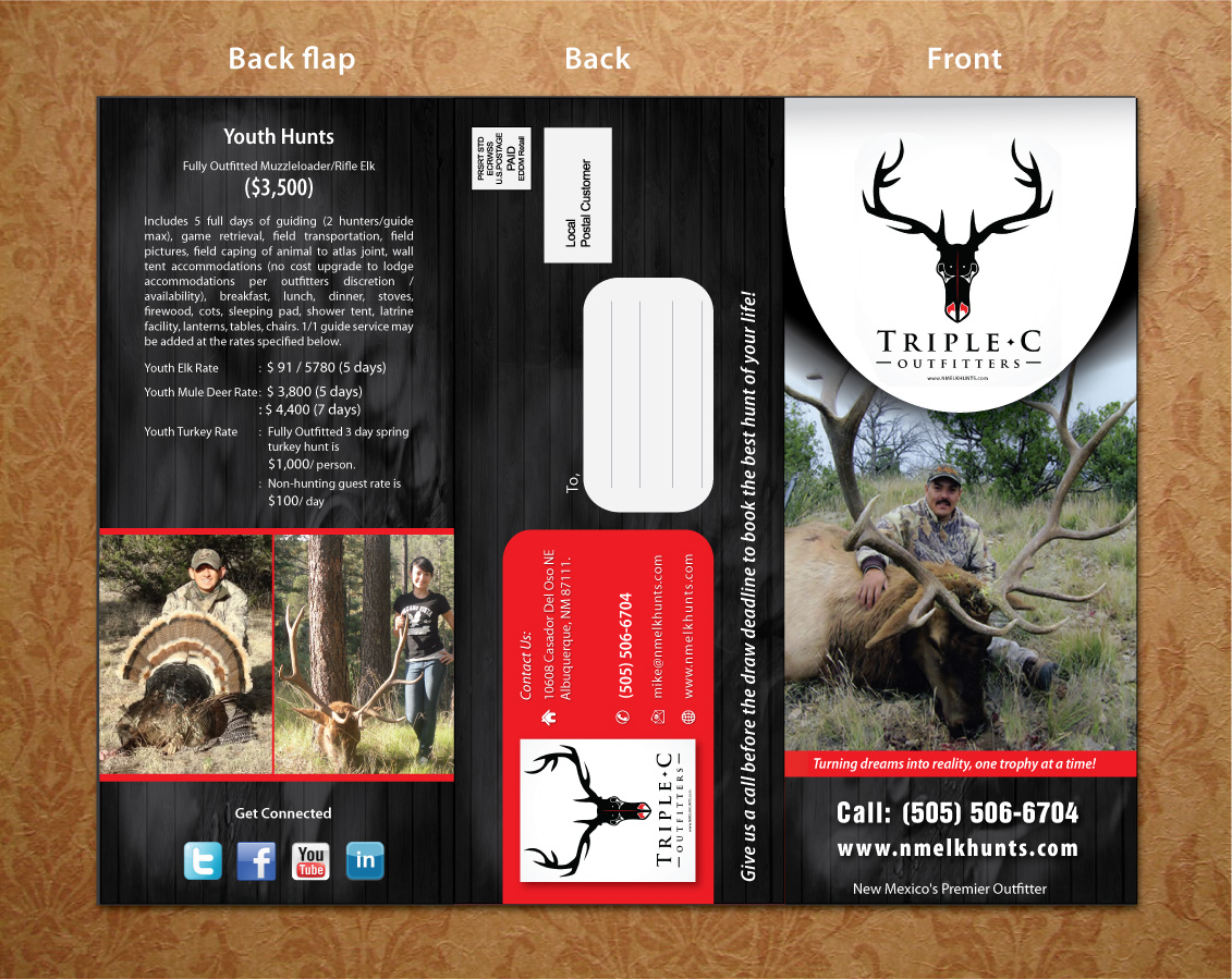Design de Brochure par Sbss pour Triple C Outfitters | Design #1253621