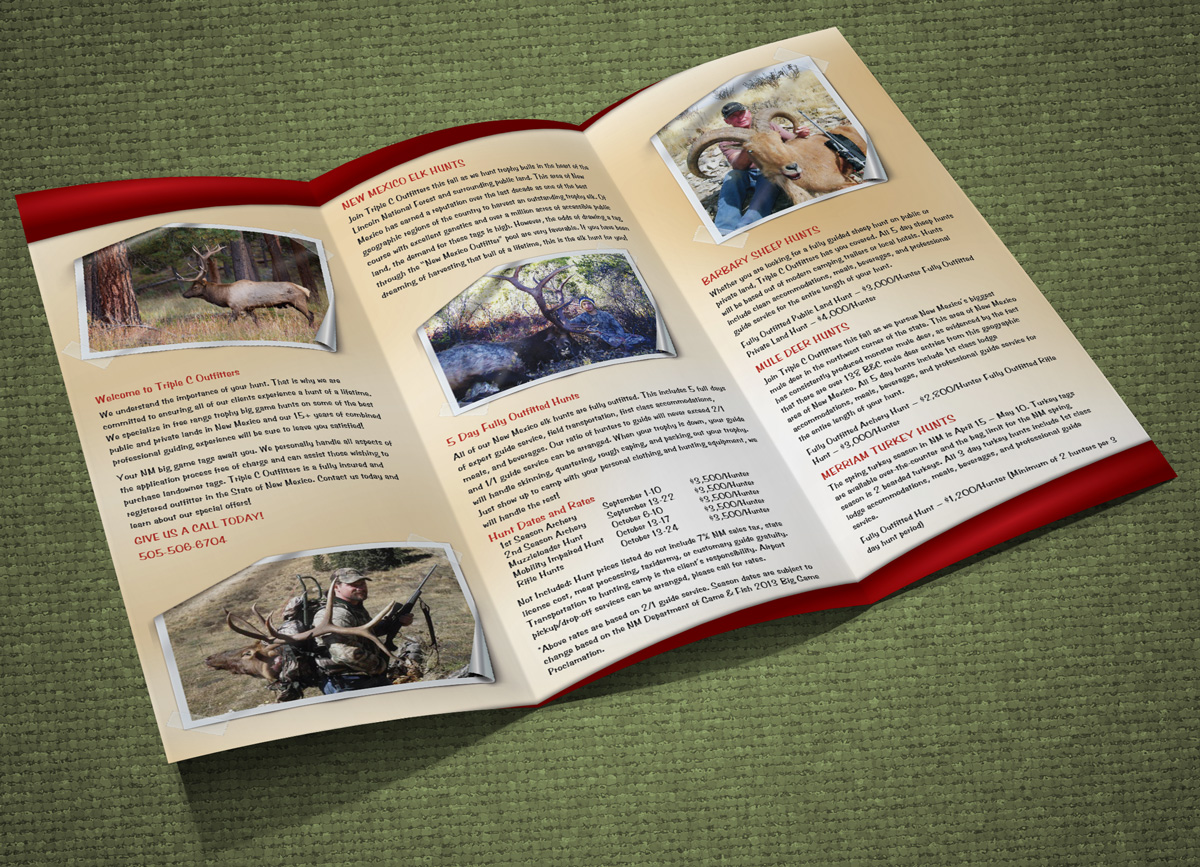 Brochure Design by georgy55ke for Triple C Outfitters | Design #1276162