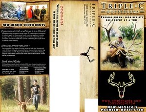 Brochure Design by NegZero for Triple C Outfitters | Design: #1273956