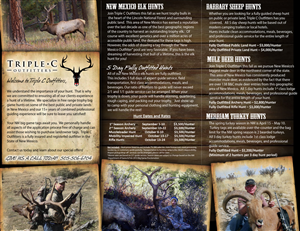 Brochure Design by NegZero for Triple C Outfitters | Design: #1275617
