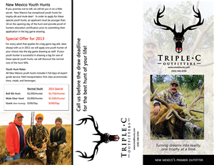 Brochure Design by SuzanneWalter for Triple C Outfitters | Design: #1263174