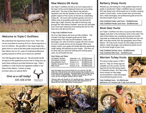 Brochure Design by SuzanneWalter for Triple C Outfitters | Design: #1263179
