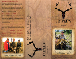 Brochure Design by SuzanneWalter for Triple C Outfitters | Design: #1264301