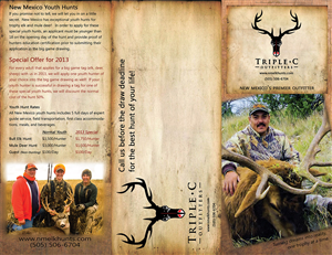 Brochure Design by SuzanneWalter for Triple C Outfitters | Design: #1264372