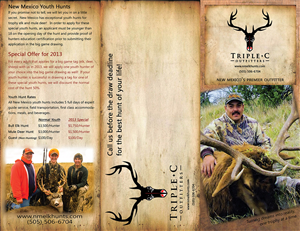 Brochure Design by SuzanneWalter for Triple C Outfitters | Design: #1264407