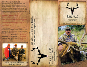 Brochure Design by SuzanneWalter for Triple C Outfitters | Design: #1264414