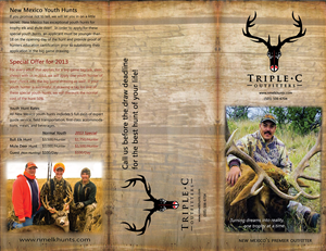 Brochure Design by SuzanneWalter for Triple C Outfitters | Design: #1264612