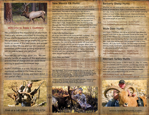 Brochure Design by SuzanneWalter for Triple C Outfitters | Design: #1264615
