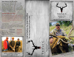 Brochure Design by SuzanneWalter for Triple C Outfitters | Design: #1266709