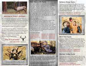Brochure Design by SuzanneWalter for Triple C Outfitters | Design: #1266711