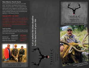 Brochure Design by SuzanneWalter for Triple C Outfitters | Design #1273734
