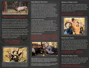 Brochure Design by SuzanneWalter for Triple C Outfitters | Design: #1273736
