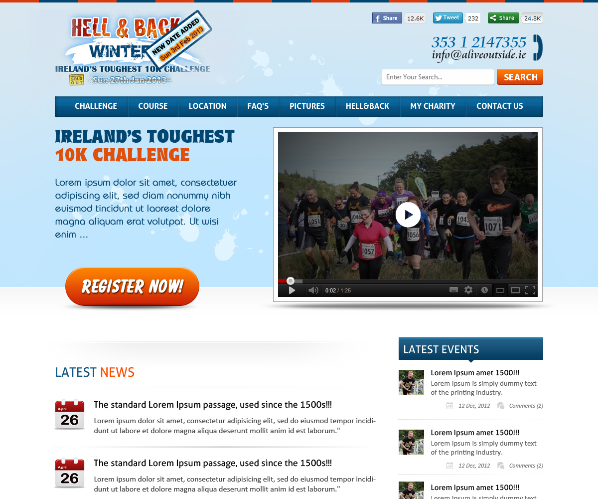 Diseño Web por WebNX para Alive Outside | Diseño #1261882