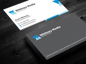 Business Card Design by Sarah Haroon for Whitney Media Productions | Design: #4383317