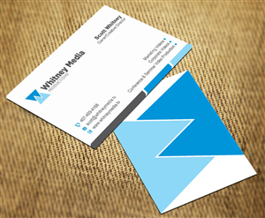 Business Card Design by Sarah Haroon for Whitney Media Productions | Design: #4384990