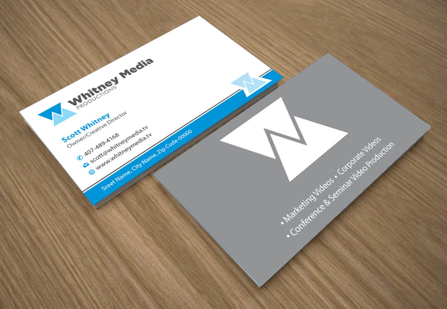 Business Card Design by Joy16589 for Whitney Media Productions | Design #4392592