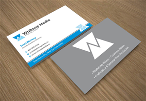 Business Card Design by Joy16589 for Whitney Media Productions | Design: #4392592