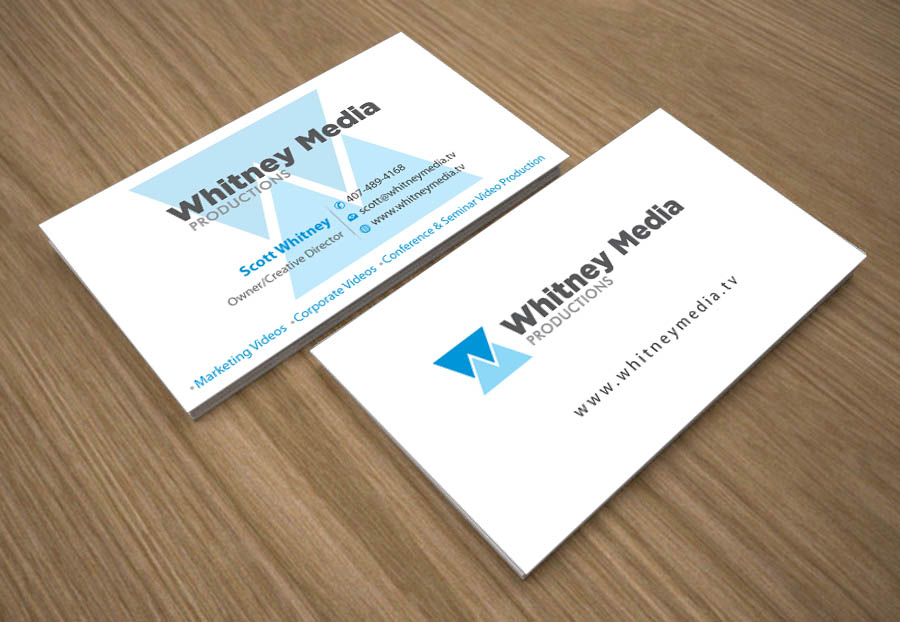 Business Card Design by Joy16589 for Whitney Media Productions | Design #4392601