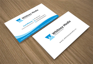 Business Card Design by Joy16589 for Whitney Media Productions | Design: #4392638