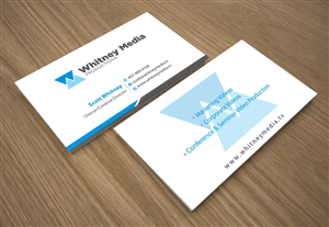 Business Card Design by Joy16589 for Whitney Media Productions | Design: #4392649