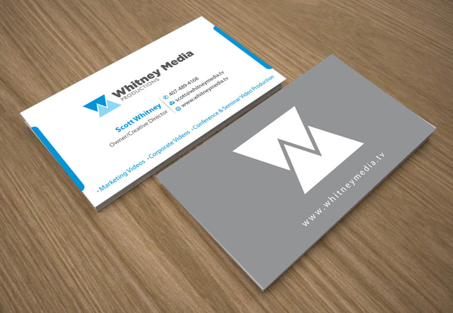 Business Card Design by Joy16589 for Whitney Media Productions | Design #4392652