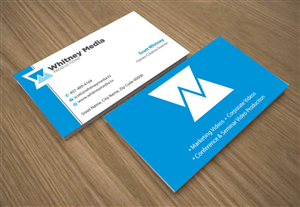 Business Card Design by Joy16589 for Whitney Media Productions | Design: #4392660