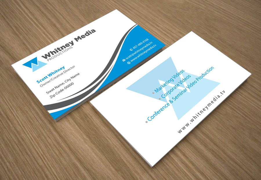 Business Card Design by Joy16589 for Whitney Media Productions | Design #4392663