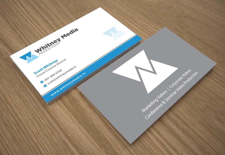 Business Card Design by Joy16589 for Whitney Media Productions | Design #4395142