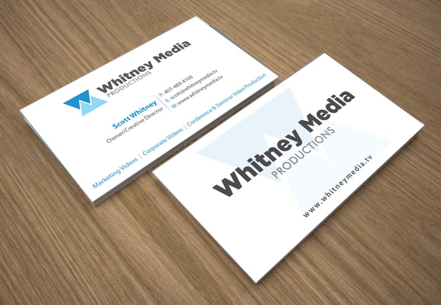 Business Card Design by Joy16589 for Whitney Media Productions | Design #4395150