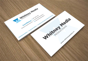 Business Card Design by Joy16589 for Whitney Media Productions | Design: #4395150