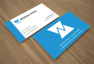 Business Card Design by Joy16589 for Whitney Media Productions | Design: #4395154