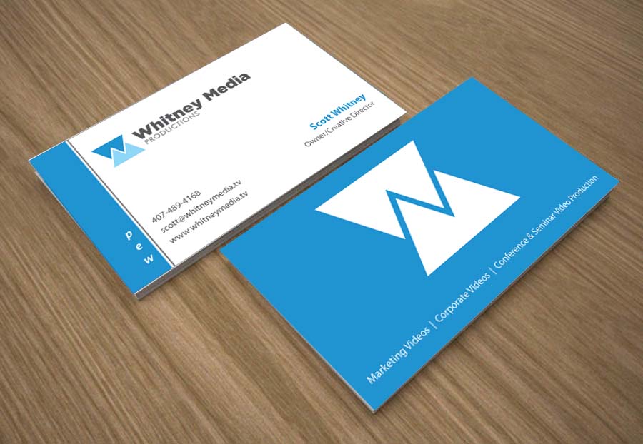 Design de Carte de Visite par Joy16589 pour Whitney Media Productions | Design #4395167
