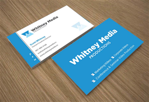 Business Card Design by Joy16589 for Whitney Media Productions | Design: #4395174