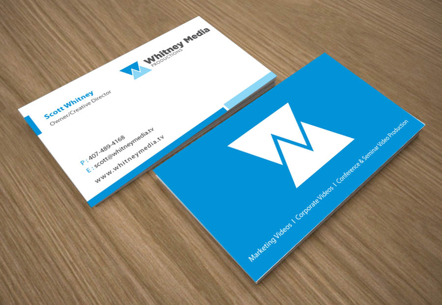 Business Card Design by Joy16589 for Whitney Media Productions | Design #4399605