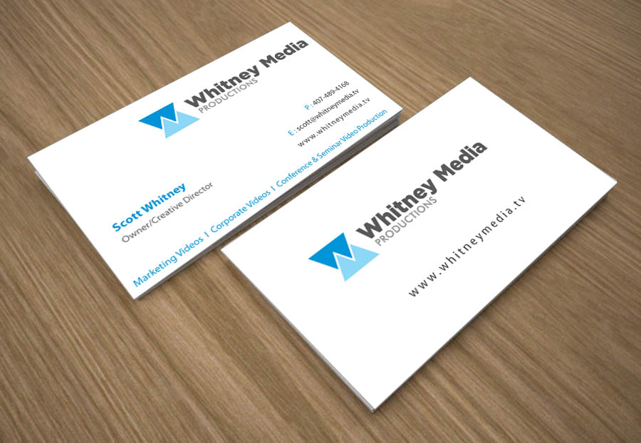 Business Card Design by Joy16589 for Whitney Media Productions | Design #4399620