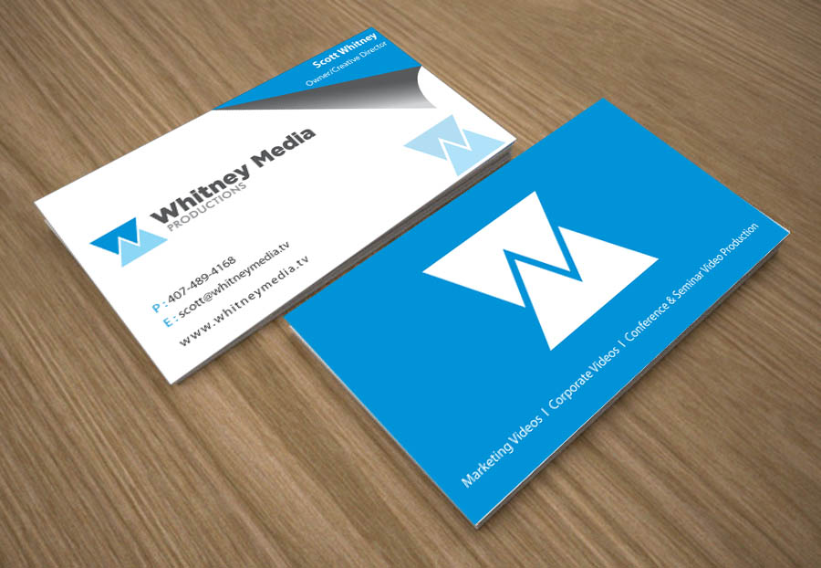 Business Card Design by Joy16589 for Whitney Media Productions | Design #4399627