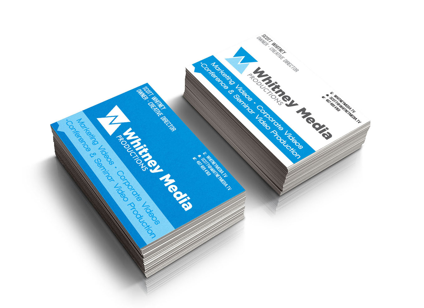 Business Card Design by Mark Moore for Whitney Media Productions | Design #4393718