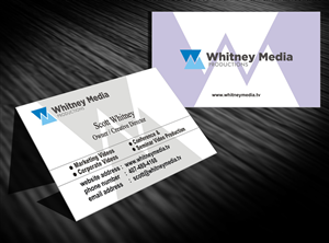 Business Card Design by Ron_Hab Graphics for Whitney Media Productions | Design: #4401999