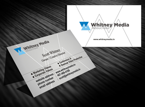 Business Card Design by Ron_Hab Graphics for Whitney Media Productions | Design: #4402016