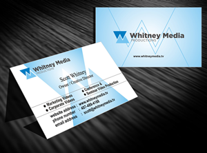 Business Card Design by Ron_Hab Graphics for Whitney Media Productions | Design: #4402021