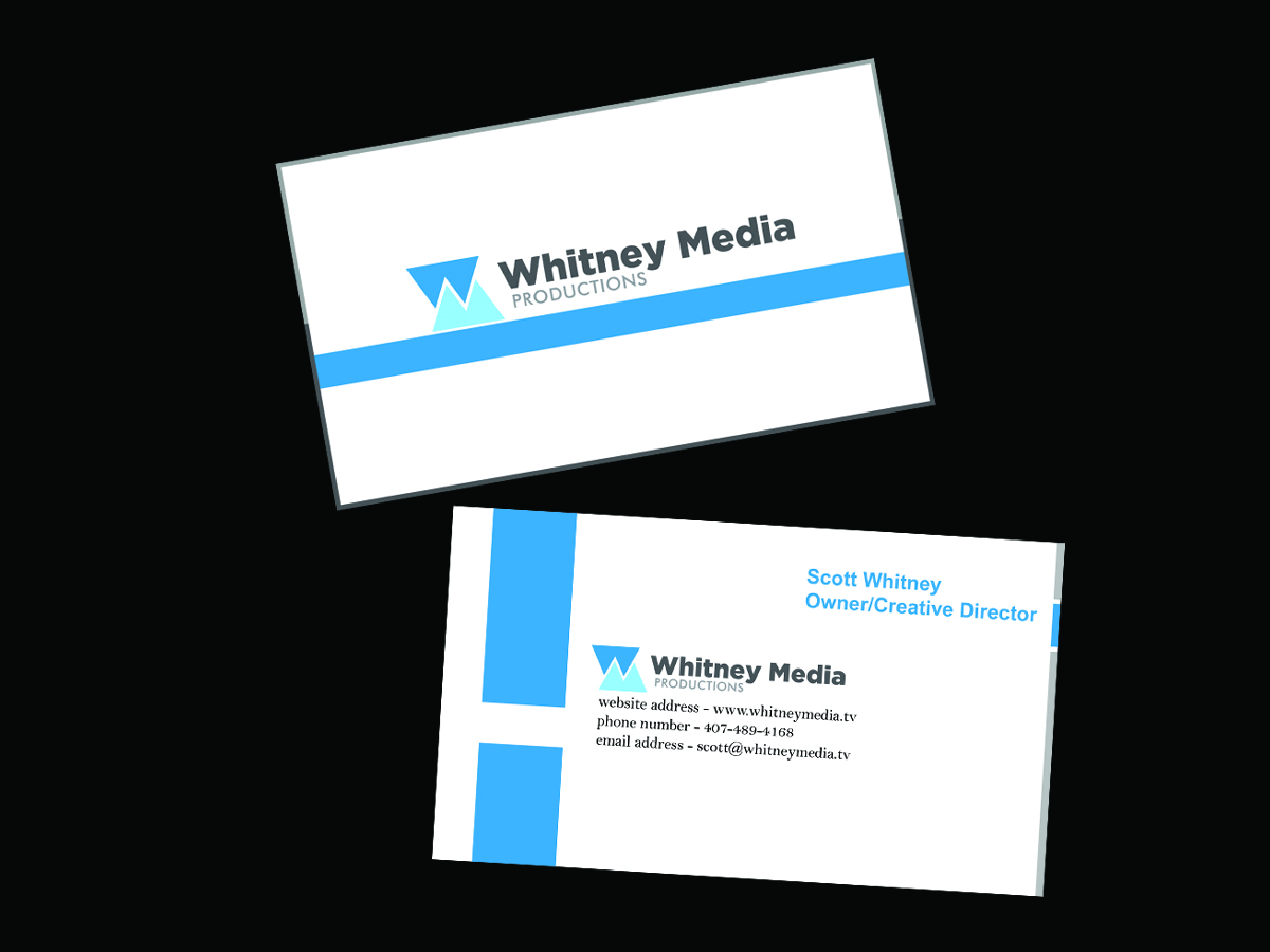 Business Card Design by linujustine for Whitney Media Productions | Design #4389775