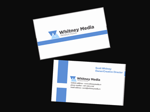 Business Card Design by linujustine for Whitney Media Productions | Design: #4389775