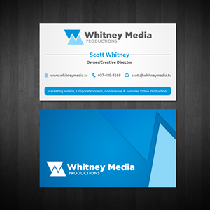 Business Card Design by Owaisias for Whitney Media Productions | Design #4386556
